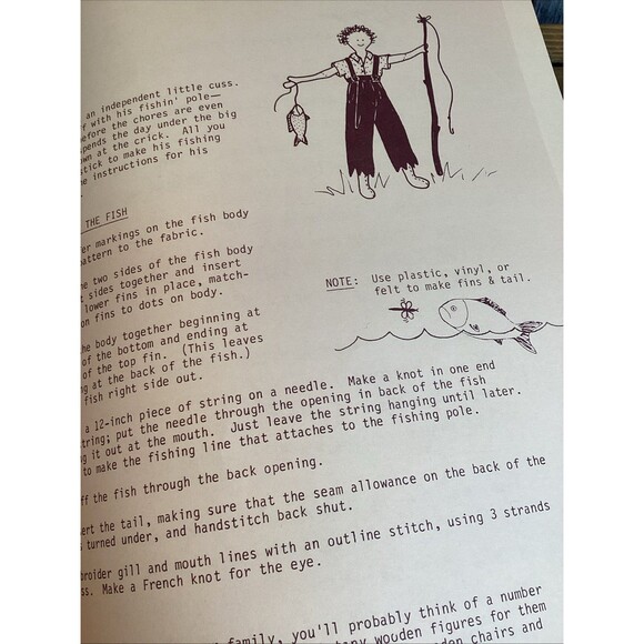 The Doll That Ma Made Paperback Pattern Book 15" Folk Dolls & Clothes Piecemaker - Picture 16 of 16